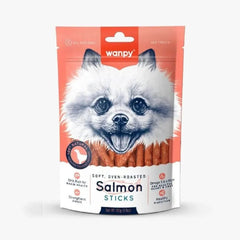 Wanpy Soft Oven Roasted Salmon Sticks – Dog Treats, 100g - dspetstore.com