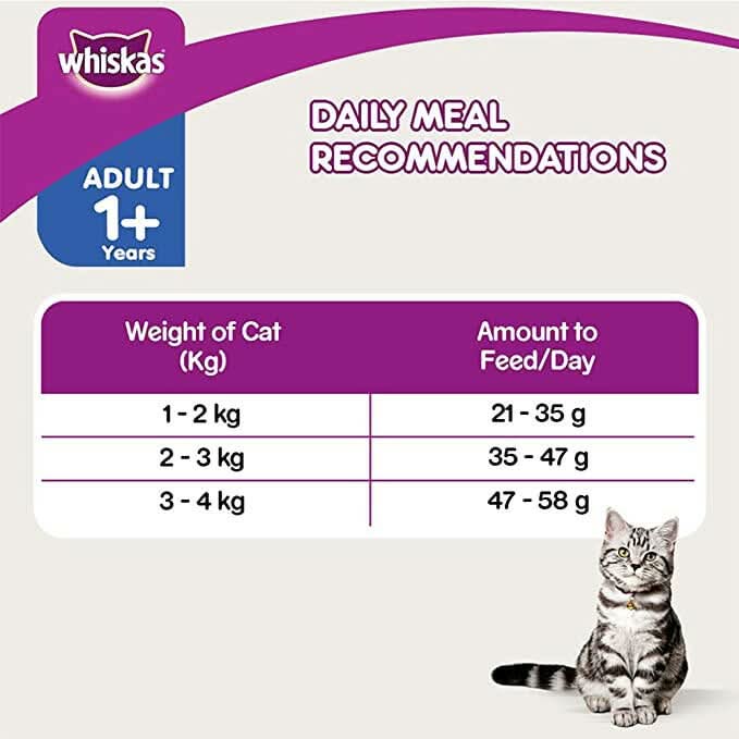 Whiskas Adult Cat Food Skin & Coat - dspetstore.com