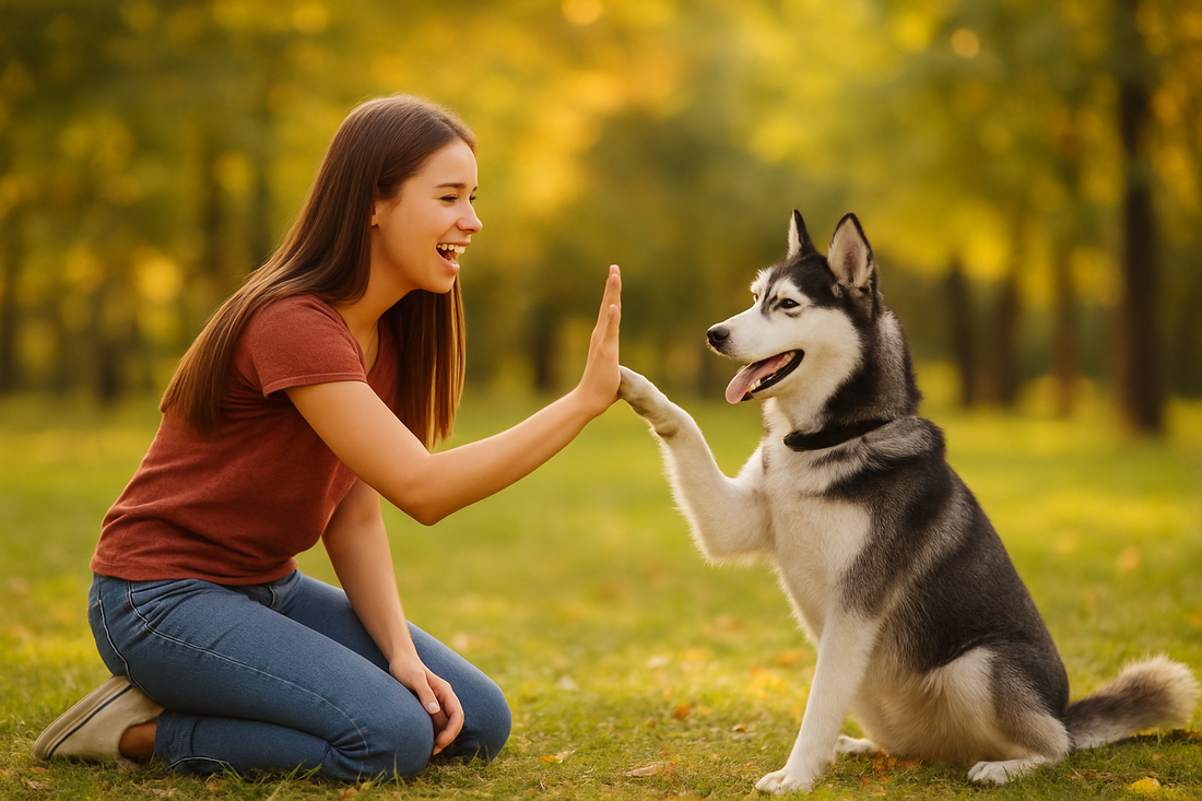 a girl playing with a white siberian huskey, siberian husky price in india