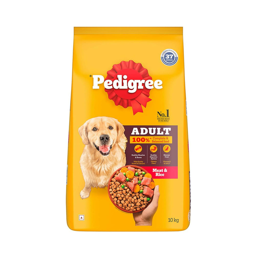 Pedigree Meat & Rice Adult Dog Dry Food.