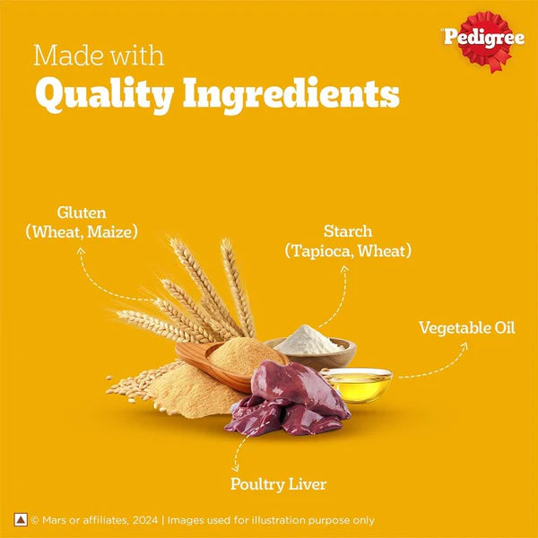 Pedigree Grilled Liver Tasty Jerky Dog Treats – 70 g.