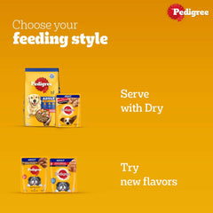 Pedigree Adult Wet Dog Food Chicken & Liver Chunks in Gravy.