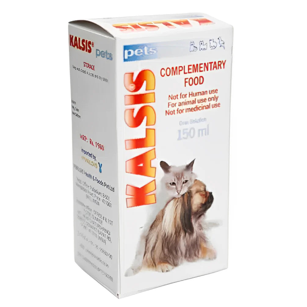Vivaldis Kalsis Pet Syrup Calcium Supplement for Dogs and Cats (150ml)