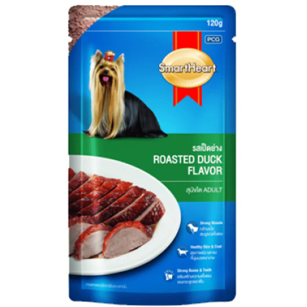 Smart Heart Roasted Duck In Gravy Adult Dog Wet Food.