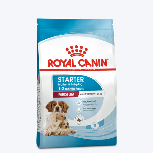 Royal Canin Medium Starter Dry Dog Food.