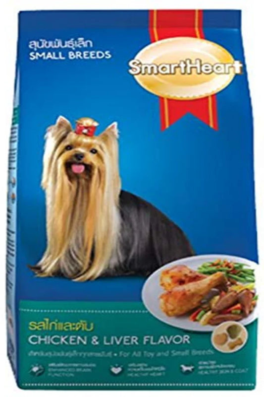SmartHeart Small Breed Adult Dog Food - Chicken & Liver,.