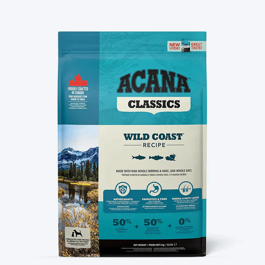 Acana Wild Coast Fish Dog Food – High-Protein, Grain-Free.