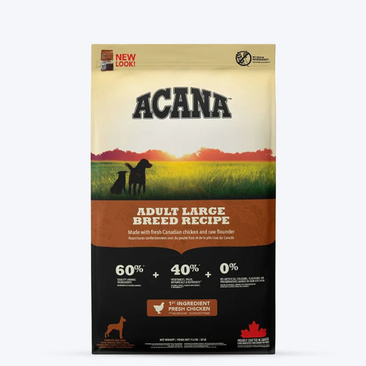 Acana Large Breed Adult Dry Dog Food.