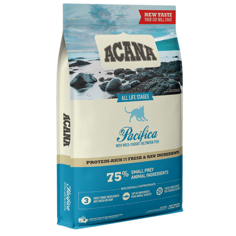 Acana Pacifica Cat Dry Food – Fish-Based Formula for Cats.