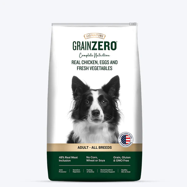 Signature Grain Zero Adult Dry Dog Food.