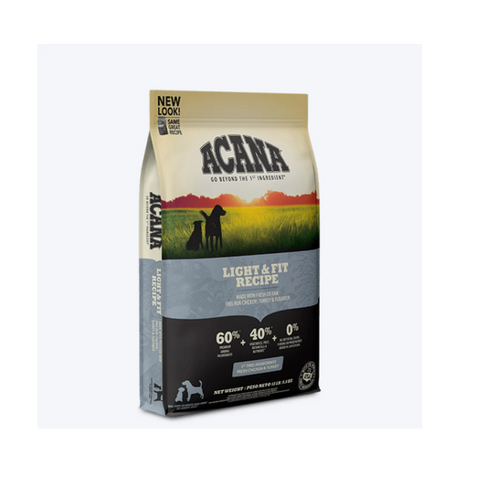 Acana Light & Fit Adult Dog Food.
