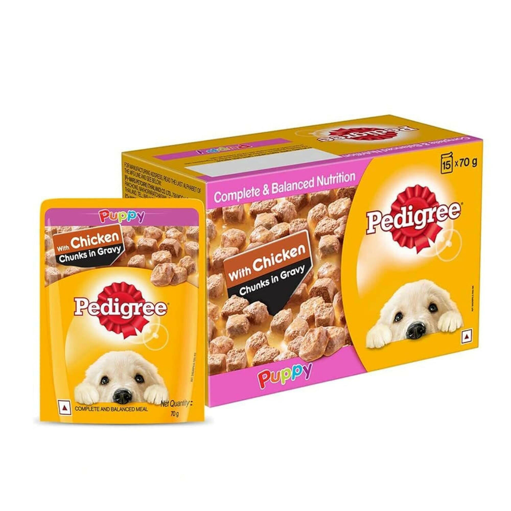 Pedigree Puppy Chicken & Chunks in Gravy — 70g.