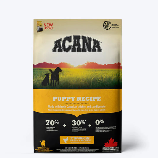 Acana Mini & Medium Breed Junior Dry Puppy Food.
