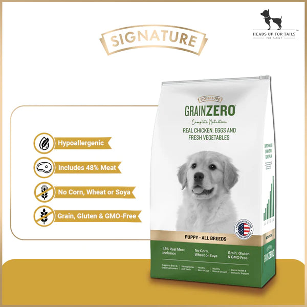Signature Grain Zero Puppy Dry Dog Food.