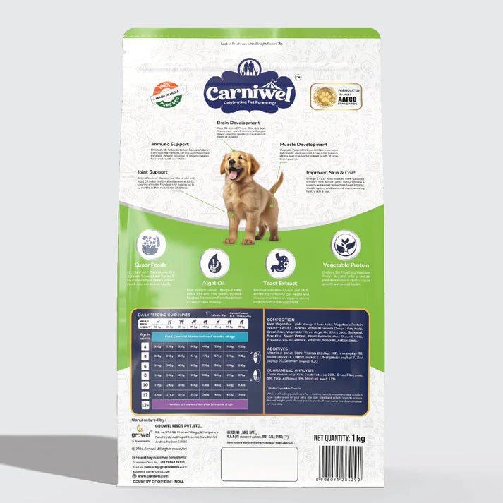 Carniwel with Veg Superfoods, Dry Dog Food for Large Dog, Puppy.