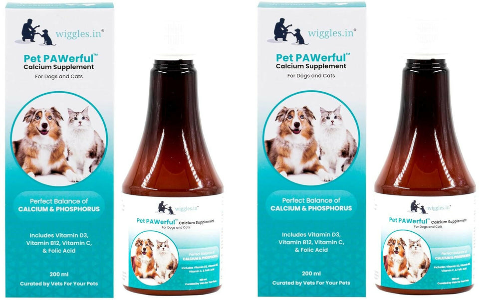 Wiggles PAWerful Calcium Phosphorus Syrup for Dogs and Cats – 200ml.