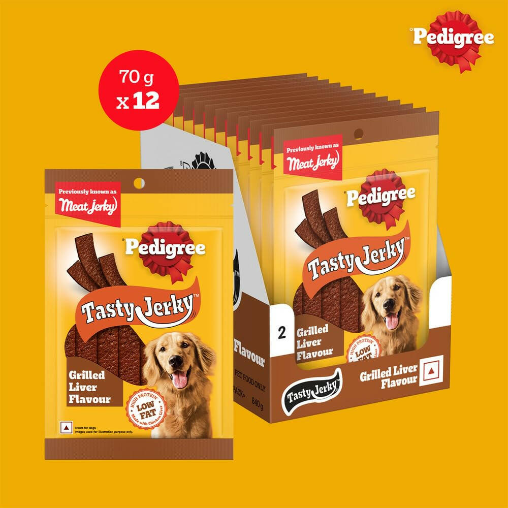 Pedigree Grilled Liver Tasty Jerky Dog Treat – 70 g.