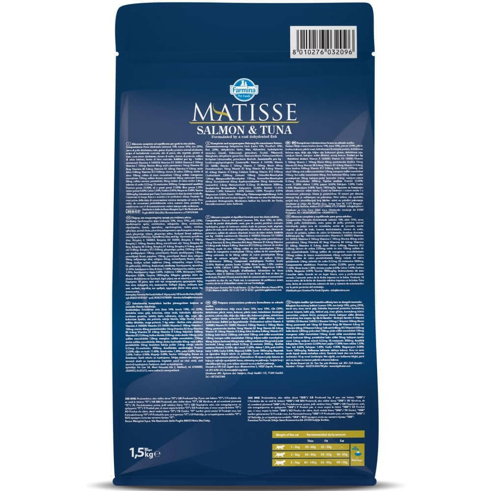Farmina Matisse Salmon & Tuna Dry Cat Food.