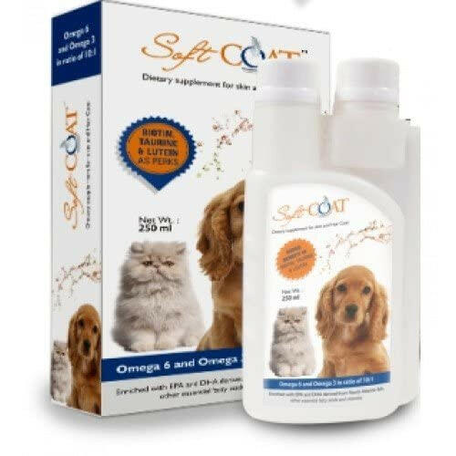 Vetina Soft Coat Syrup for Dogs and Cats – 250ml.