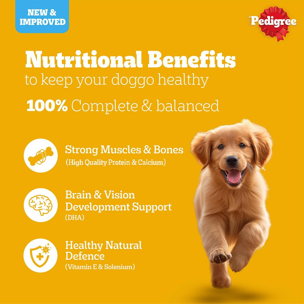 Pedigree Meat & Milk Puppy Dog Dry Food.
