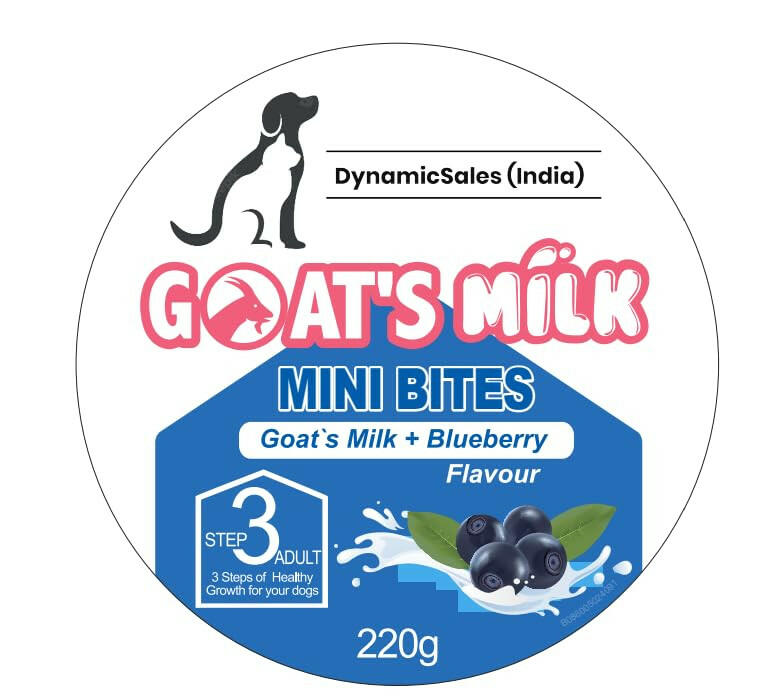 DynamicSales (India) Hypoallergenic Dog Treats – Healthy Skin & Coat Mini Bites, Blueberry Flavour.