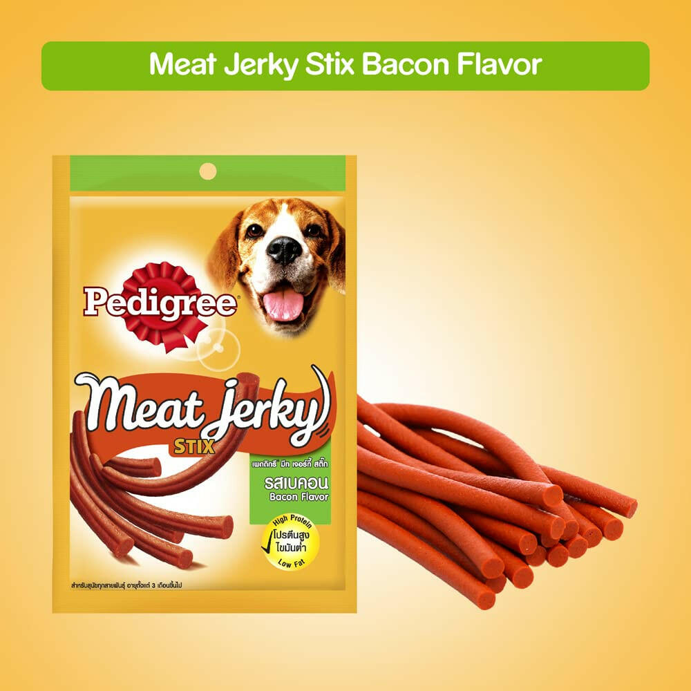 Pedigree Dog Treats Tasty Jerky Stix Bacon – 60g.