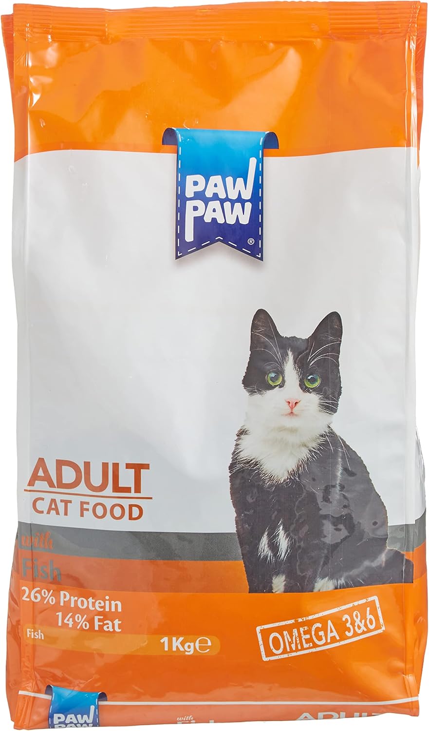 Pawpaw Adult Cat Food with Fish – 1 kg.