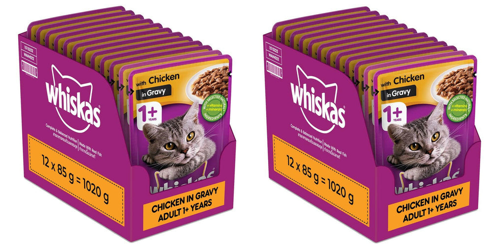 Whiskas Junior Kitten Wet Food - Chicken in Gravy (2-12 Months).