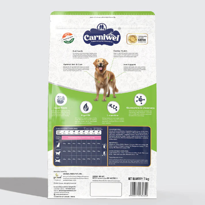 Carniwel with Veg Superfoods, Dry Dog Food for Large Dog, Adult.