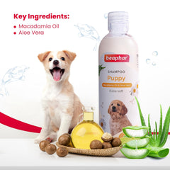 Beaphar Macadamia Oil Shampoo for Puppies – 250 ml.