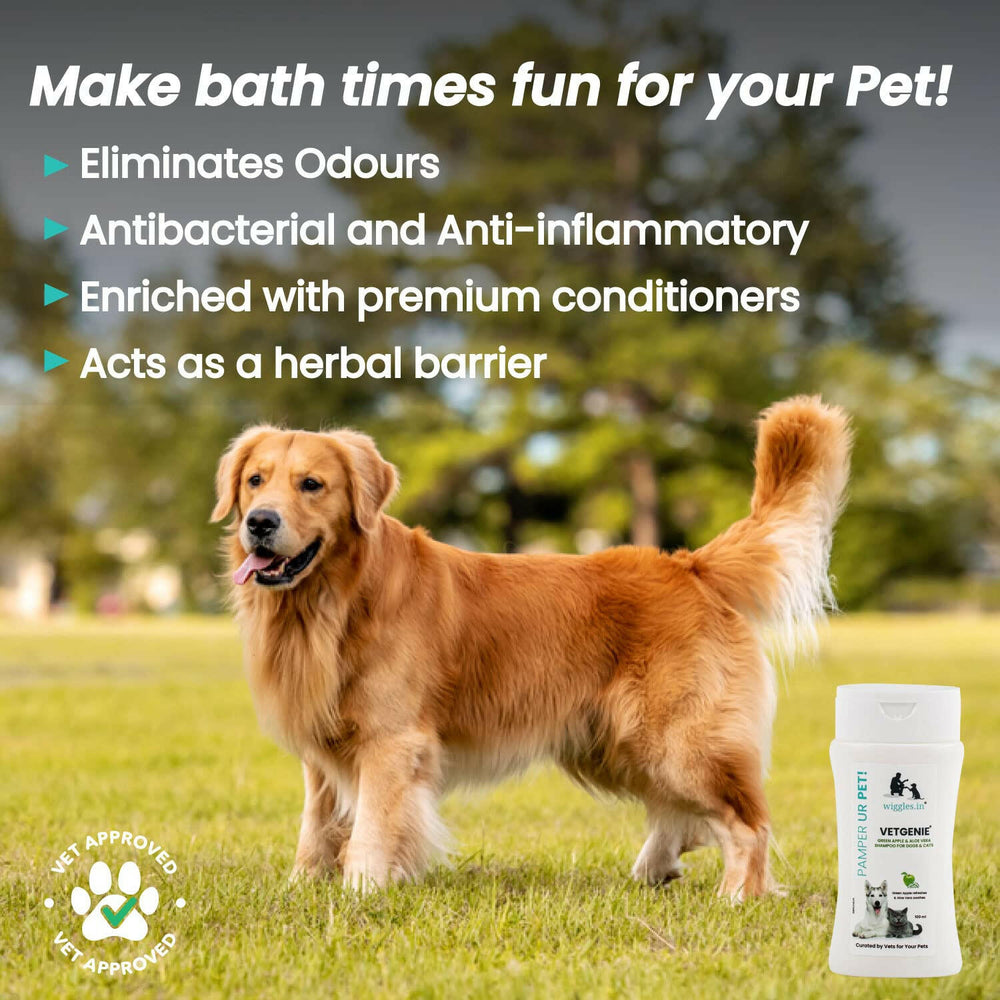 Vetgenie Shampoo for Dogs & Cats (All Breeds) – 200ml.