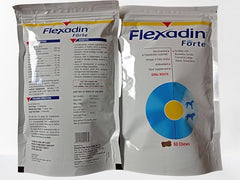 Two packages of Flexadin Forte on a white background