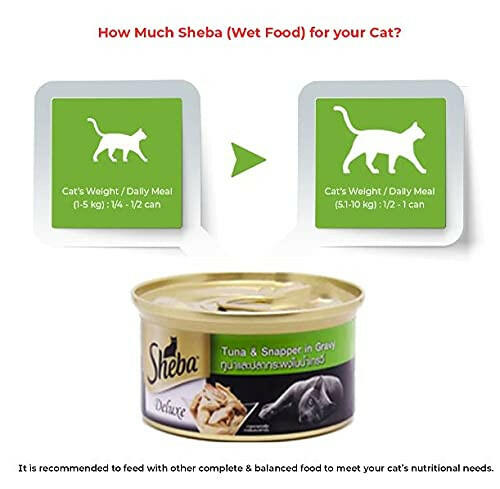 Sheba Cat Wet Food Tuna White Meat and Snapper in Gravy.