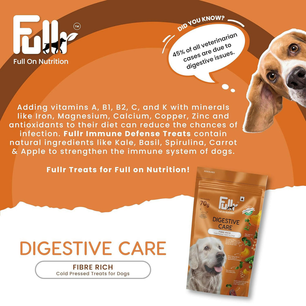 Fullr Digestive Cold Pressed Dog Treats, 70g (Pack of 1).