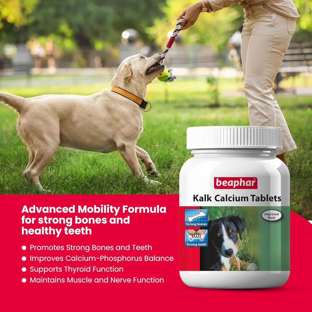 Beaphar Kalk Supplement for Dogs - Calcium Support.