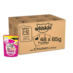 Whiskas Junior Kitten Wet Food - Chicken in Gravy (2-12 Months).