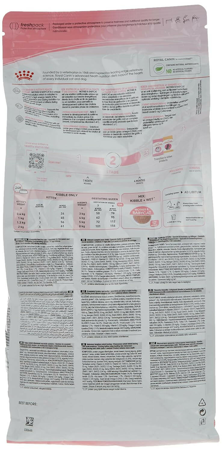 Royal Canin Mother & Baby Cat Food.