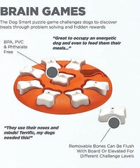 Outward Hound Nina Ottosson Dog Smart Orange Interactive Treat Puzzle Dog Toy.