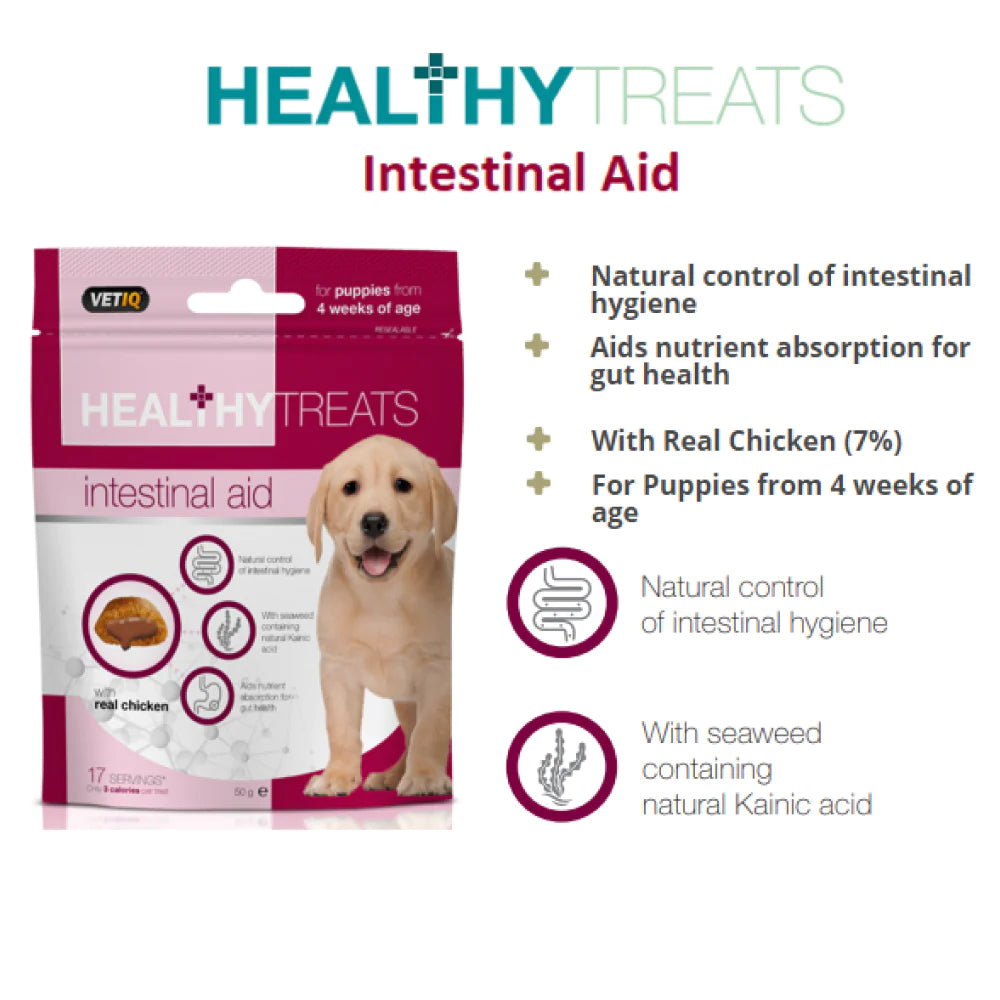 Mark and Chappell Healthy Intestinal Aid Puppy Treats.