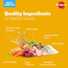 Pedigree Meat & Milk Puppy Dog Dry Food.
