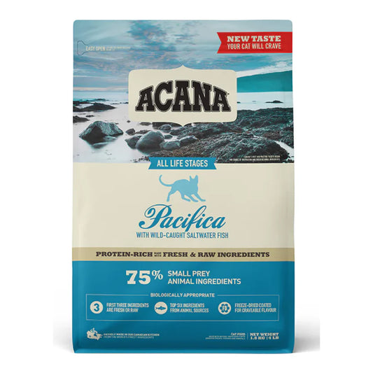 Acana Pacifica Cat Dry Food – Fish-Based Formula for Cats.