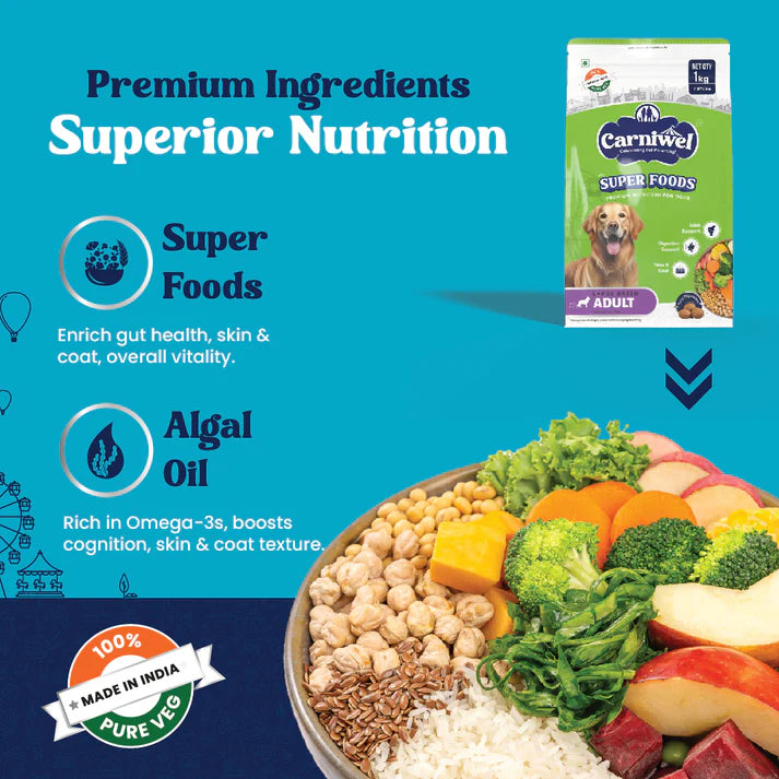 Carniwel with Veg Superfoods, Dry Dog Food for Large Dog, Adult.