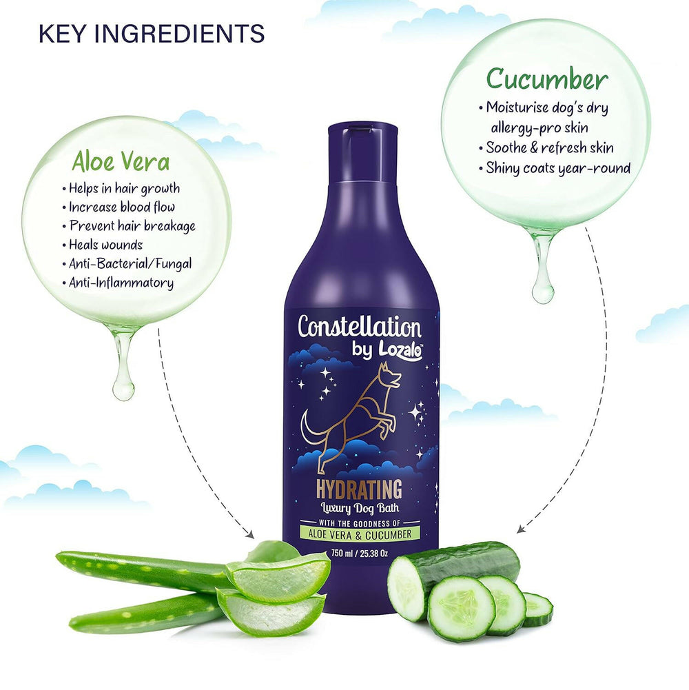 Lozalo Constellation Hydrating Shampoo for Dogs – 375ml.