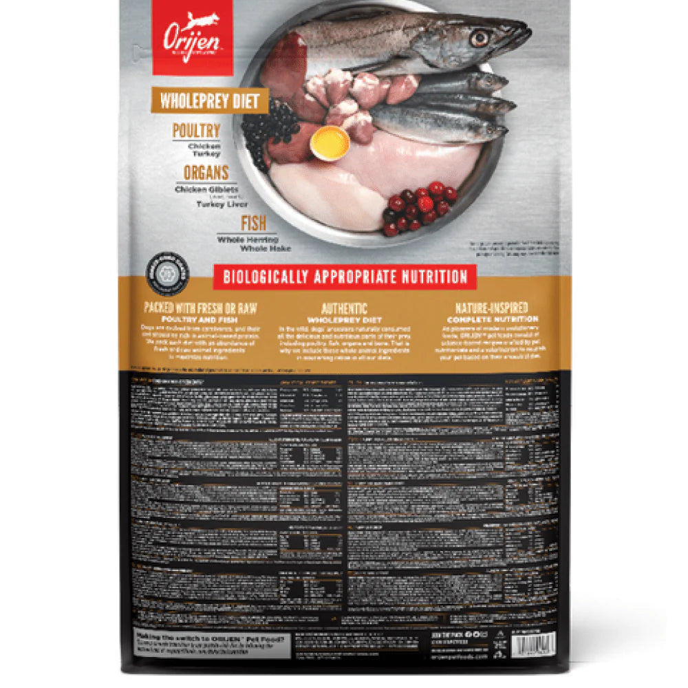 Orijen Puppy Small & Medium Breed Dry Dog Food.