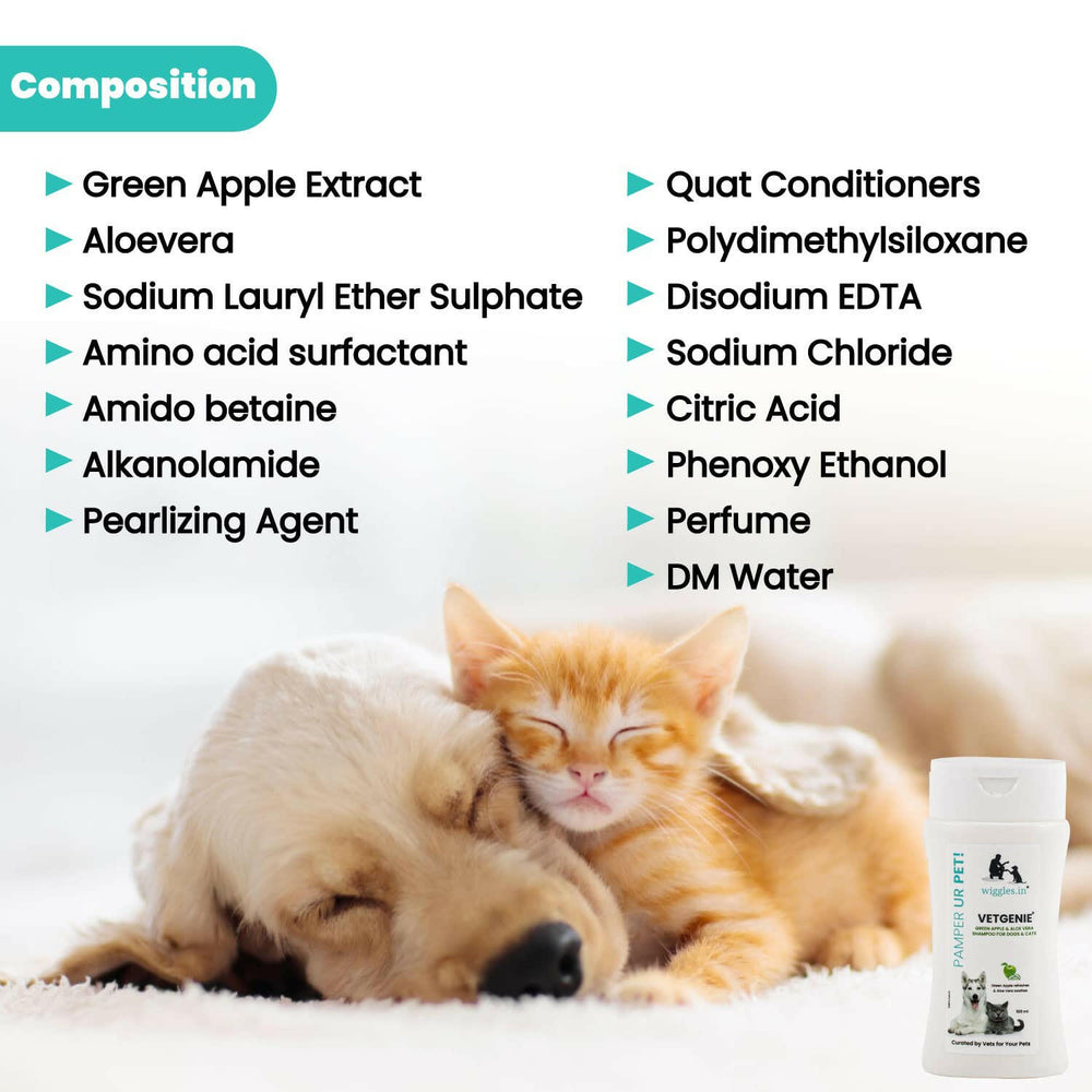Vetgenie Shampoo for Dogs & Cats (All Breeds) – 200ml.