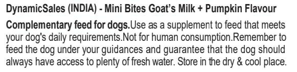 DynamicSales Hypoallergenic Dog Treats – Healthy Skin & Coat Mini Bites, Pumpkin Flavour.
