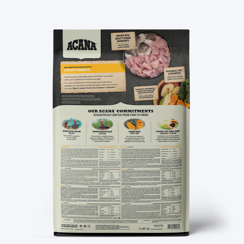 Acana Mini & Medium Breed Junior Dry Puppy Food.