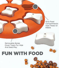 Outward Hound Nina Ottosson Dog Smart Orange Interactive Treat Puzzle Dog Toy.