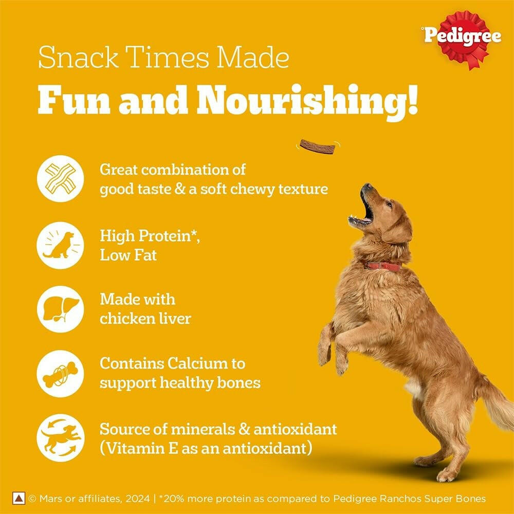 Pedigree Barbecued Chicken Tasty Jerky Dog Treat – 70g.