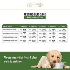 Signature Grain Zero Chicken Chunks Gravy Puppy Dog Wet Food — 150 g.